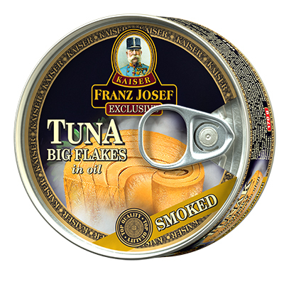 Tuńczyk w kawałkach w oleju słonecznikowym z aromatem dymu wędzarniczego 170g